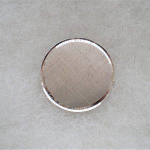 Vintage Designer LAMODE Sterling Silver Circle Round Engravable Pin Brooch